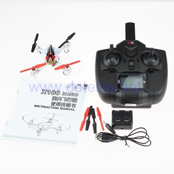 XK X100 Dexterity 2.4G 6CH 3D/6G switch Axis Gyro Quadcopter Support FUTABA S-FHSS Control RTF Mini quadcopter