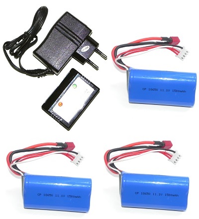 gt8005-qs8005 helicopter parts charger + balance charger box + 3*battery 11.1V 1500mAh