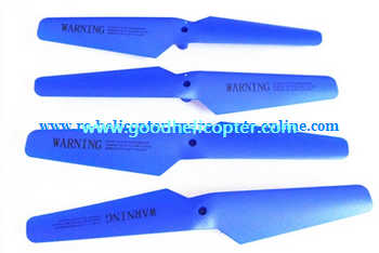 SYMA-X5-X5A-X5C Quad Copter parts blades (forward + reverse) [Blue] - Click Image to Close