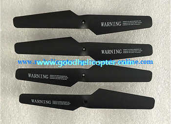 SYMA-X5-X5A-X5C Quad Copter parts blades (forward + reverse) [Black] - Click Image to Close