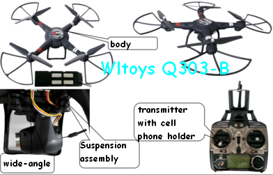 Wltoys Q303B FPV Drone with WIFI Camera - Click Image to Close