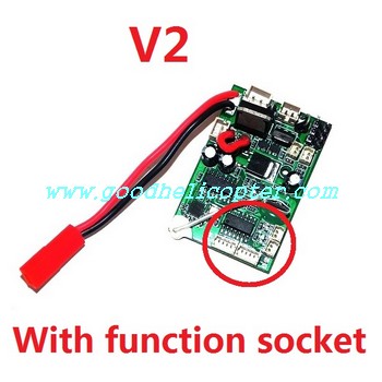 wltoys-v913 helicopter parts pcb board (V2 with function socket) - Click Image to Close